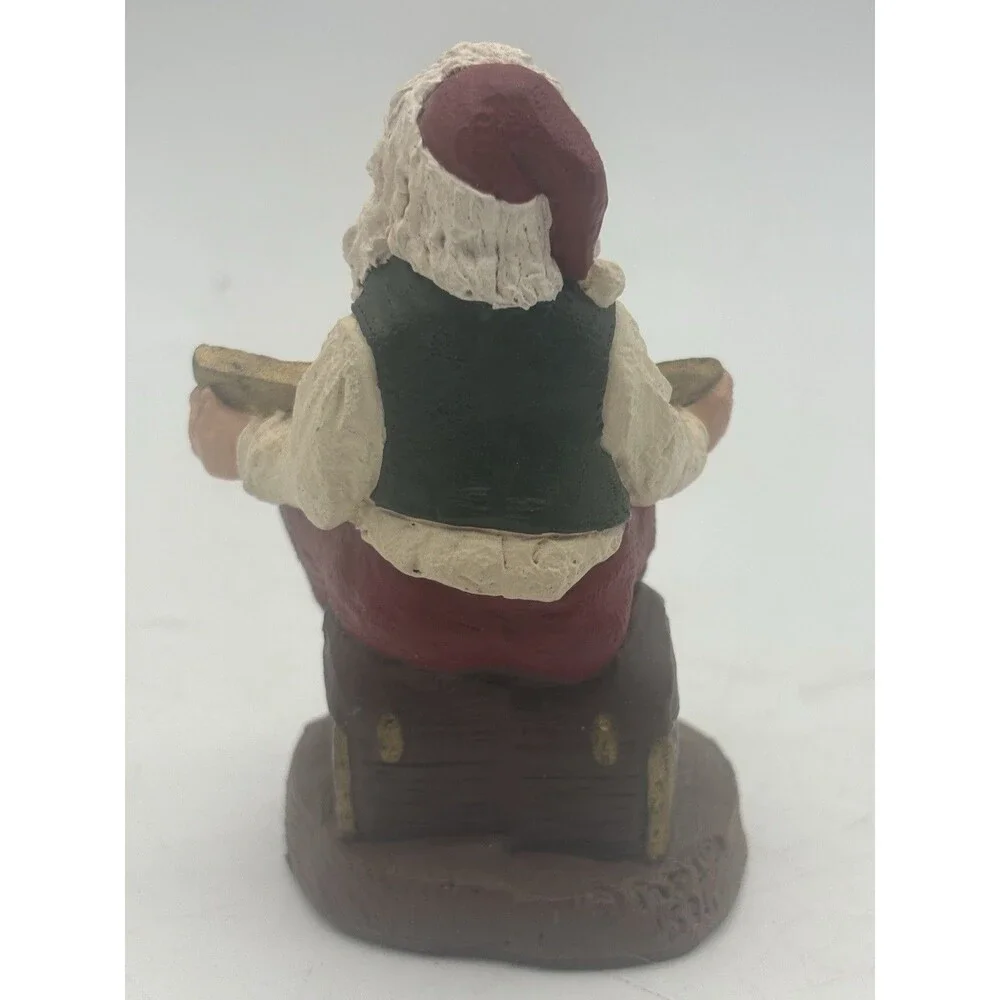 Vintage 1991 Sarah Schultz Santa of the Month Santa Happy New Year